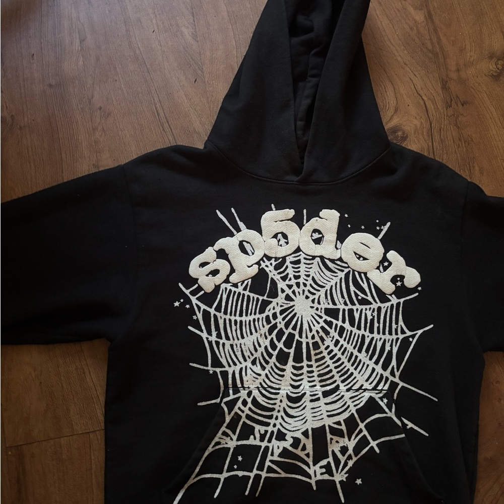 Sp5der Og Web Black Hoodie